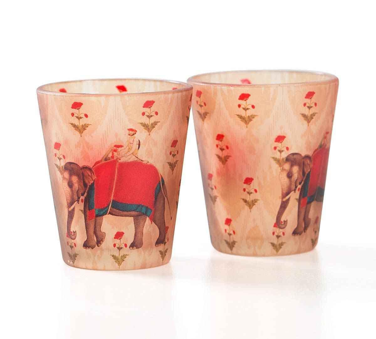 India Circus Earth Mahout Shot Glasses Set of 2