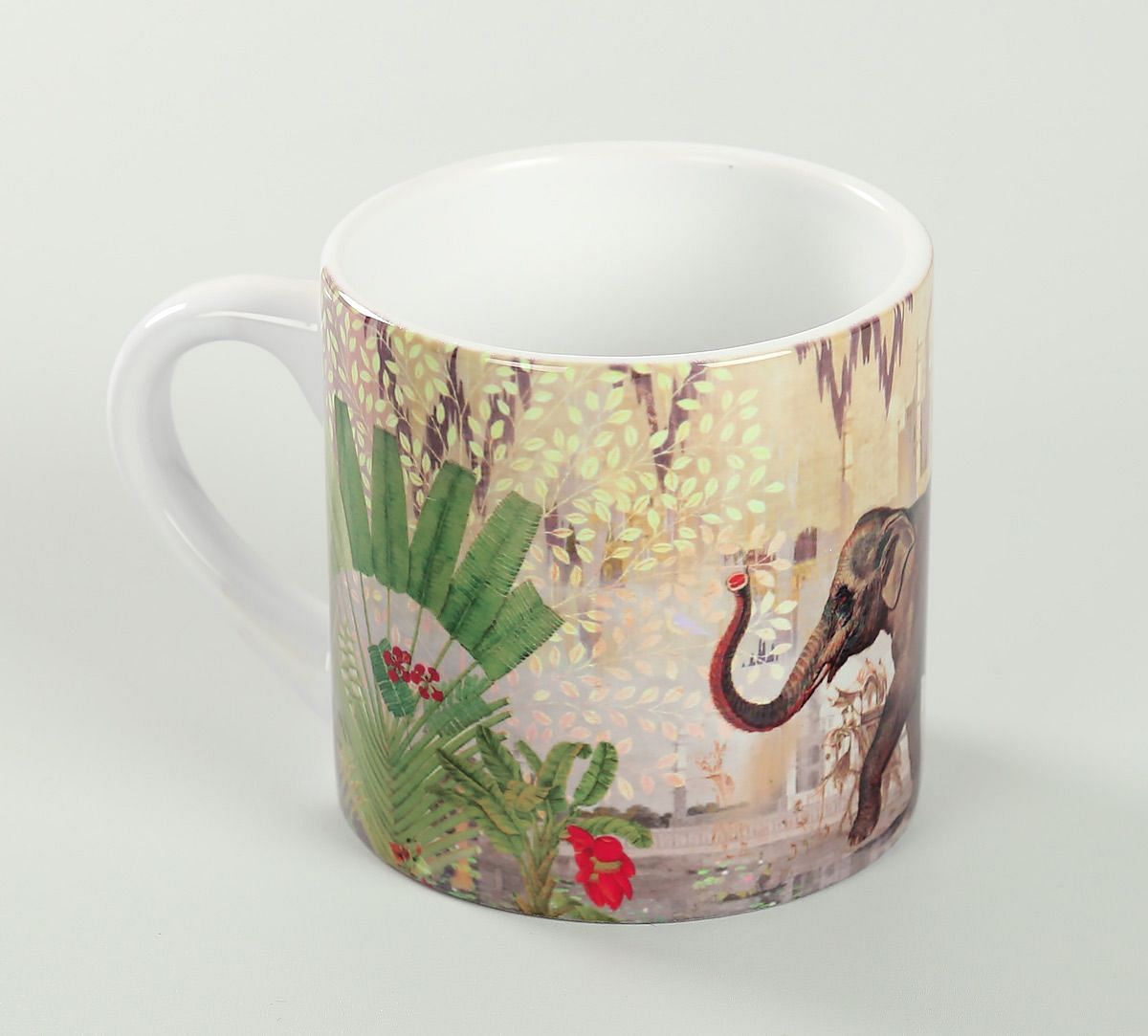 India Circus Elephants of Mathura Espresso Mug