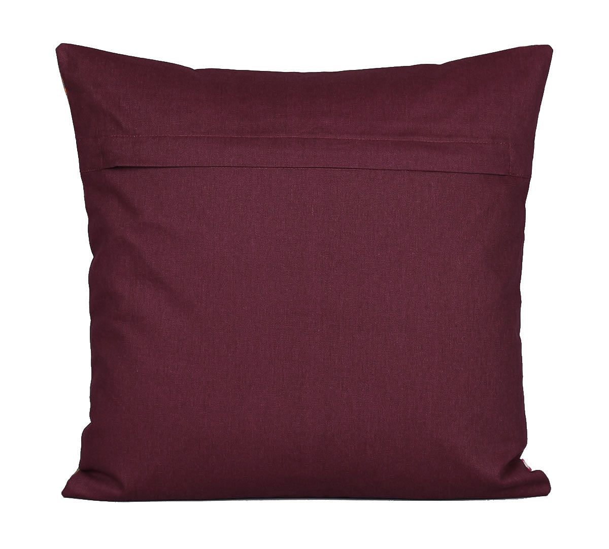 India Circus Fauna Darbar Canvas Cushion Cover