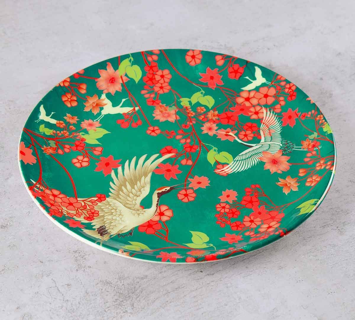 India Circus Flight of Cranes 10 inch Decorative and Snacks Platter