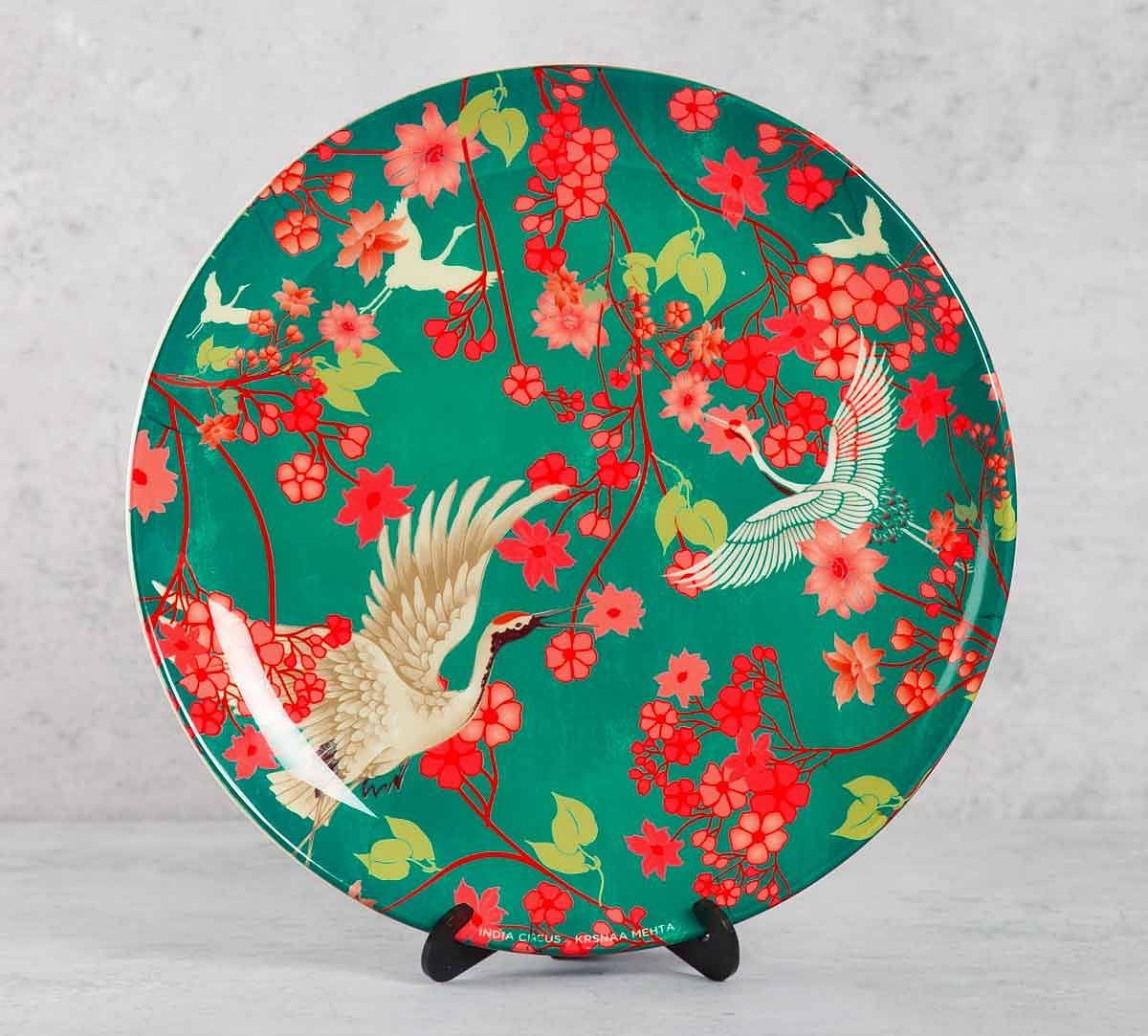 India Circus Flight of Cranes 10 inch Decorative and Snacks Platter