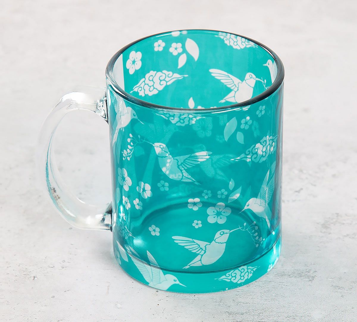 India Circus Flock of Birds Glass Mug