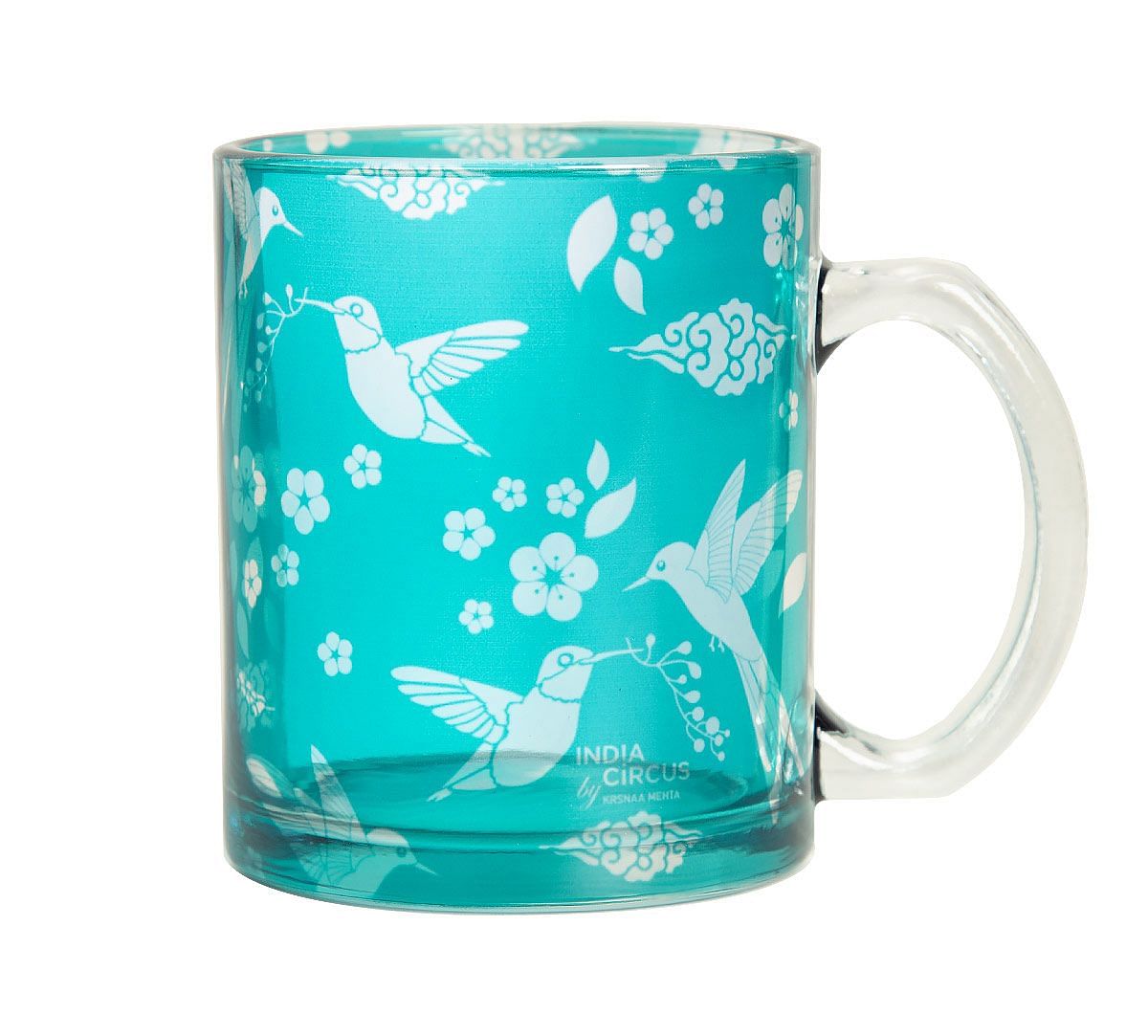 India Circus Flock of Birds Glass Mug