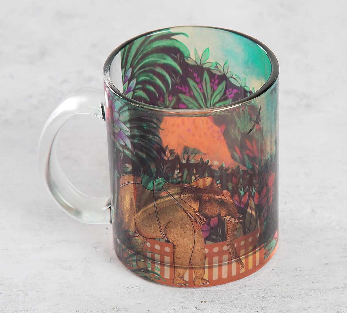 India Circus Floors of Flourish Glass Coffee Mug