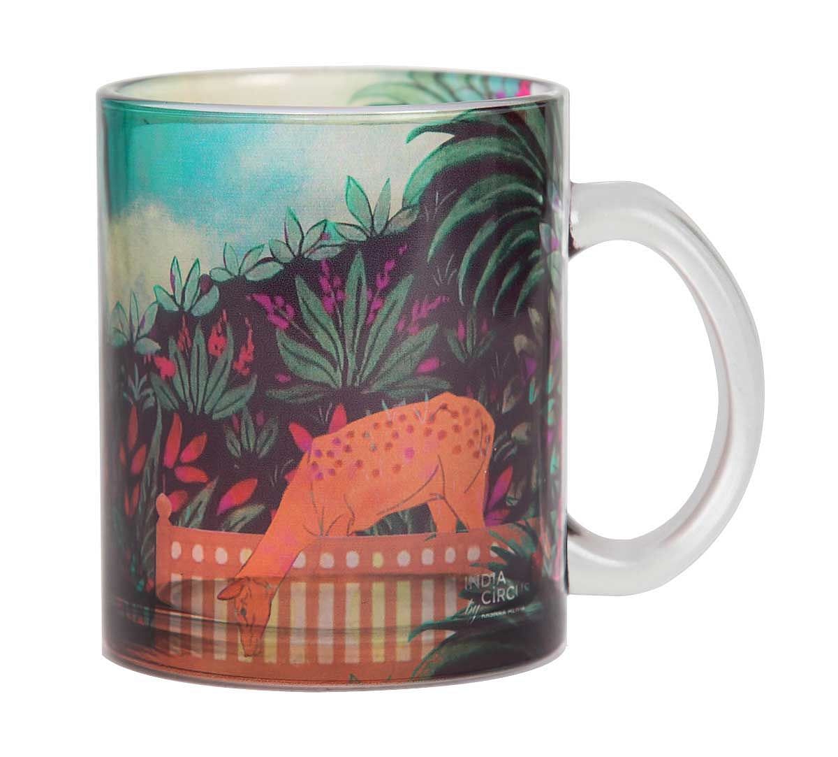 India Circus Floors of Flourish Glass Coffee Mug