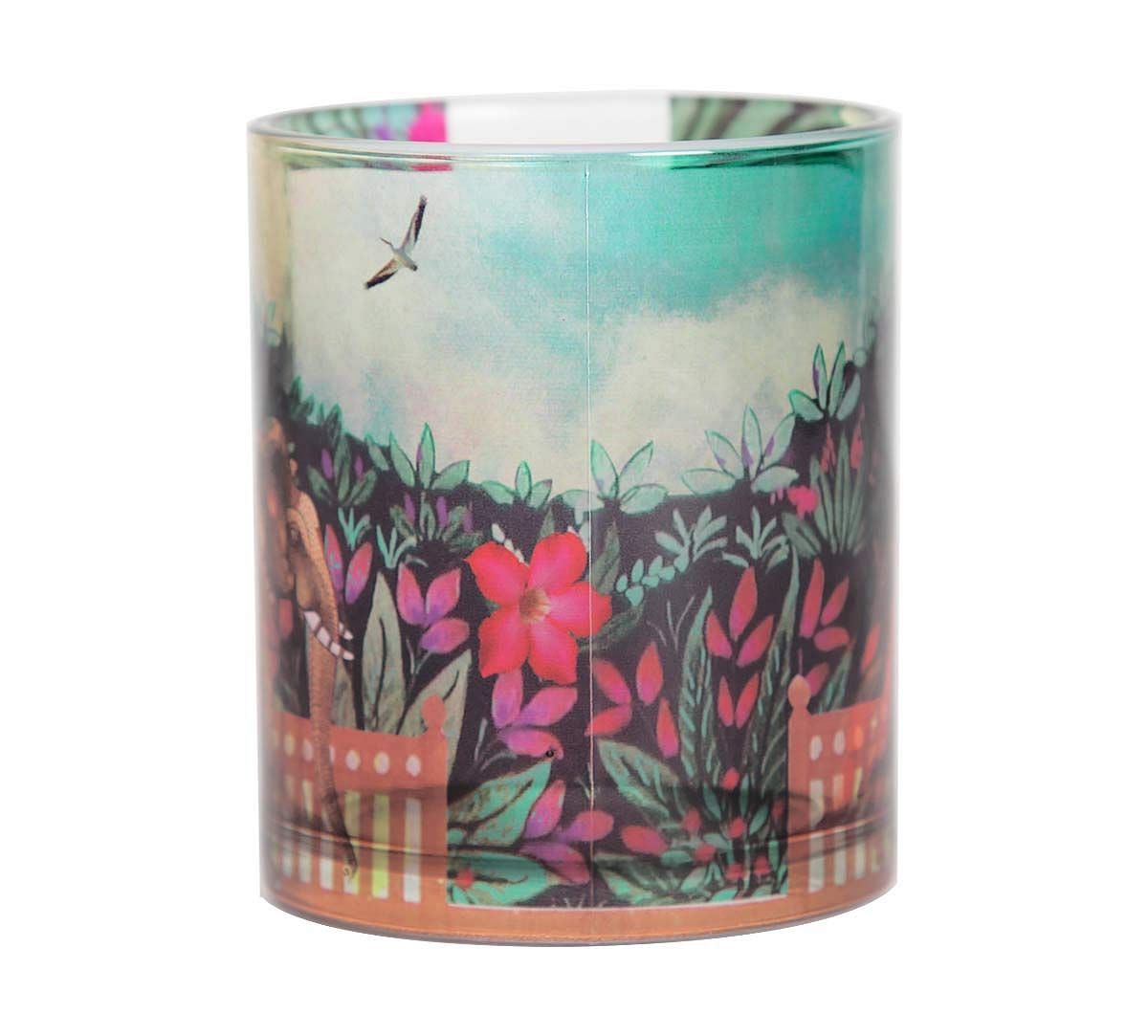 India Circus Floors of Flourish Glass Coffee Mug