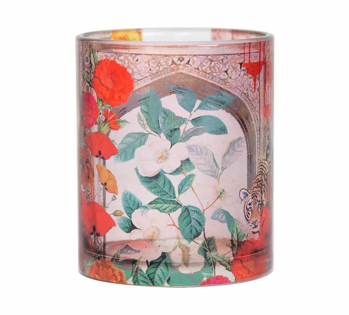 India Circus Floral Burst Glass Coffee Mug