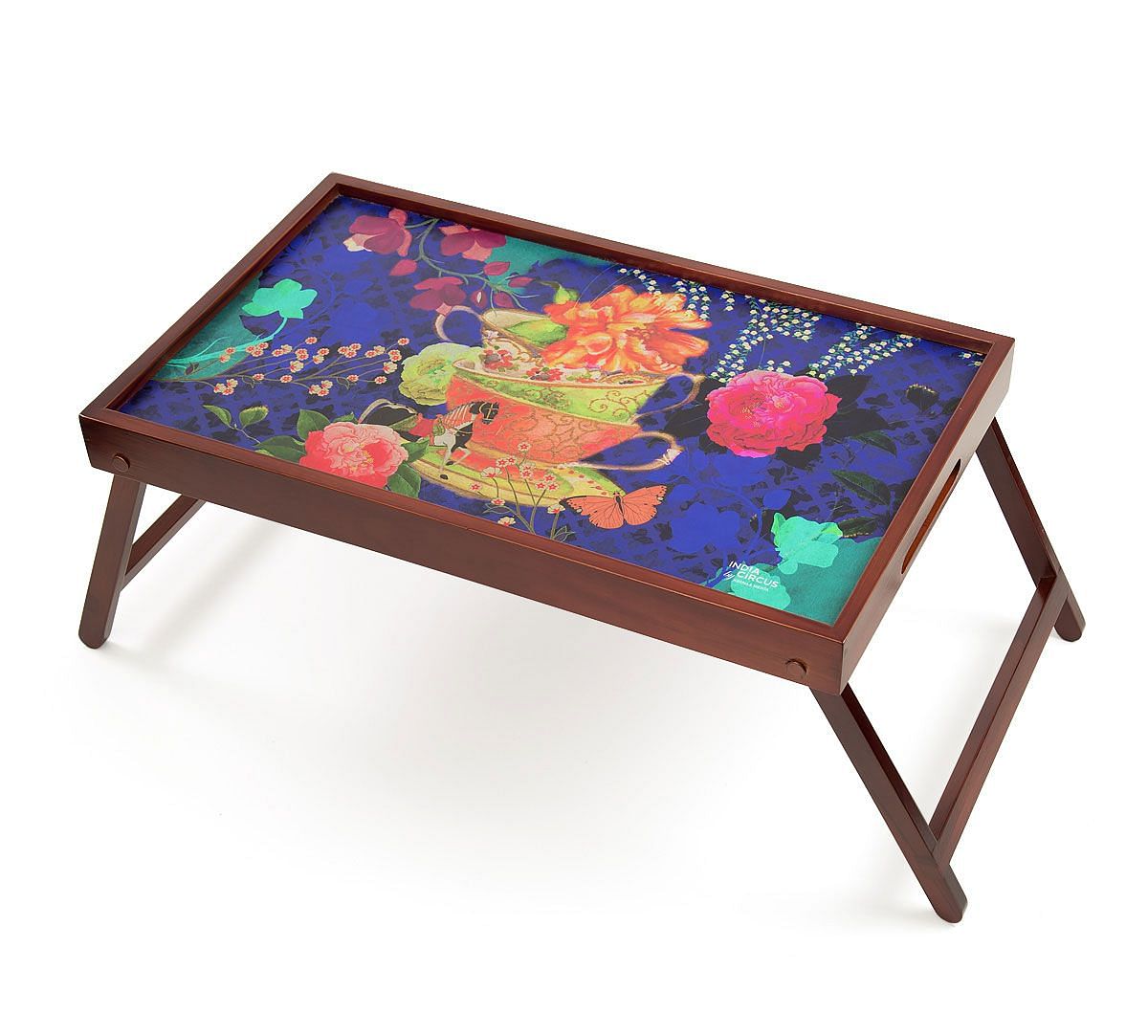 India Circus Floral Cup Illusion Breakfast Tray