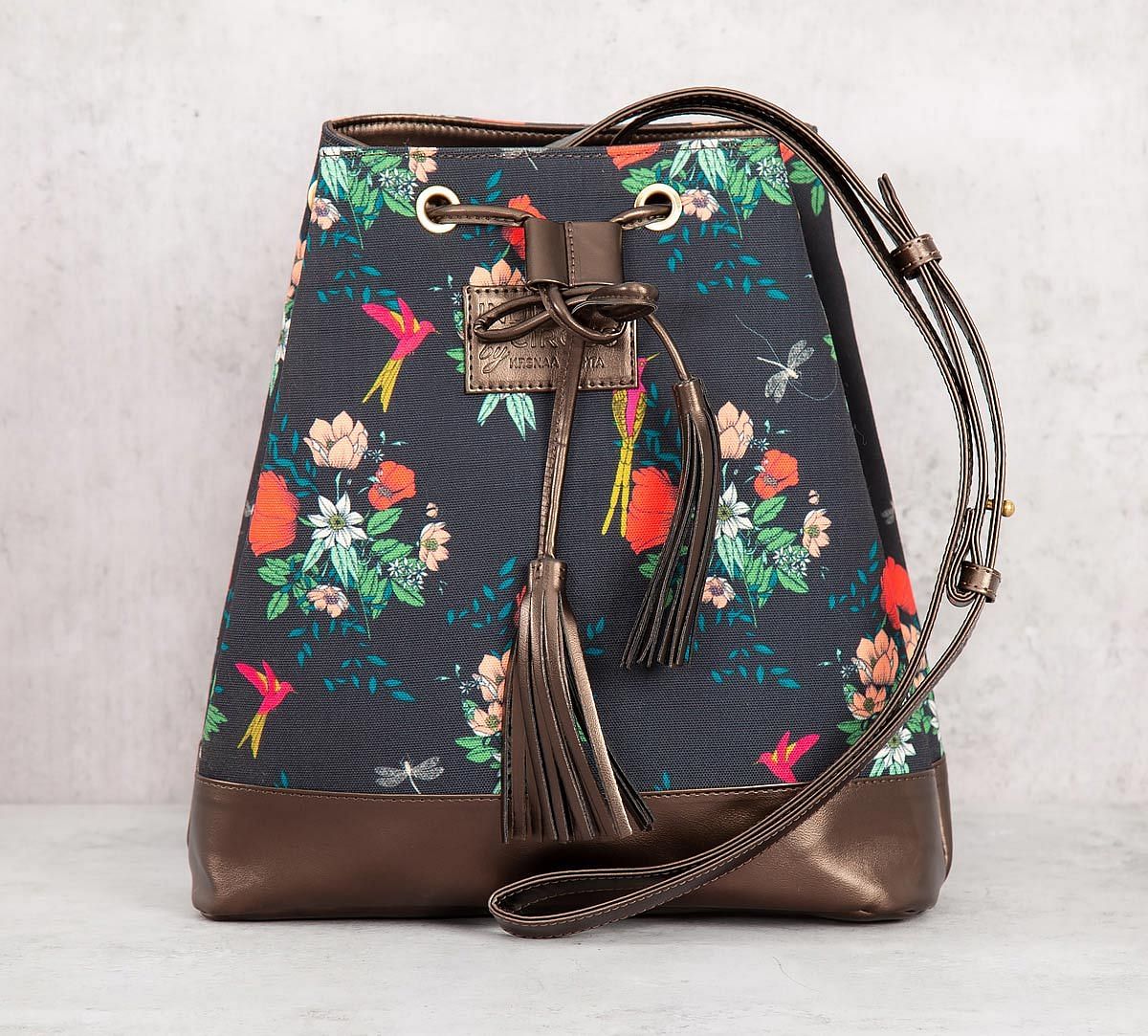 India Circus Floral Fascination Hobo Bag