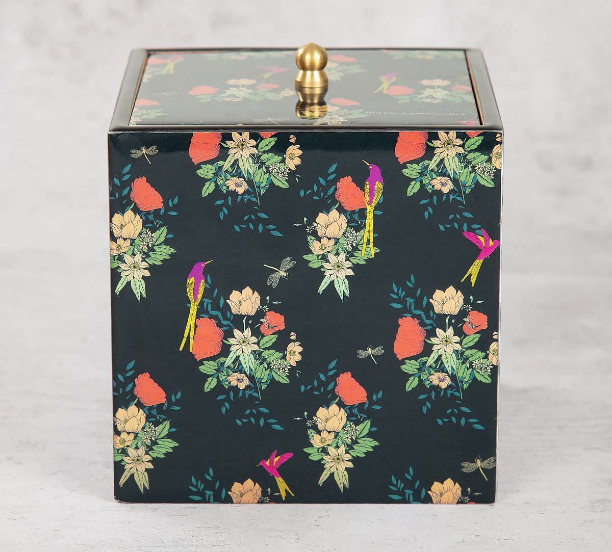India Circus Floral Fascination Square Storage Box