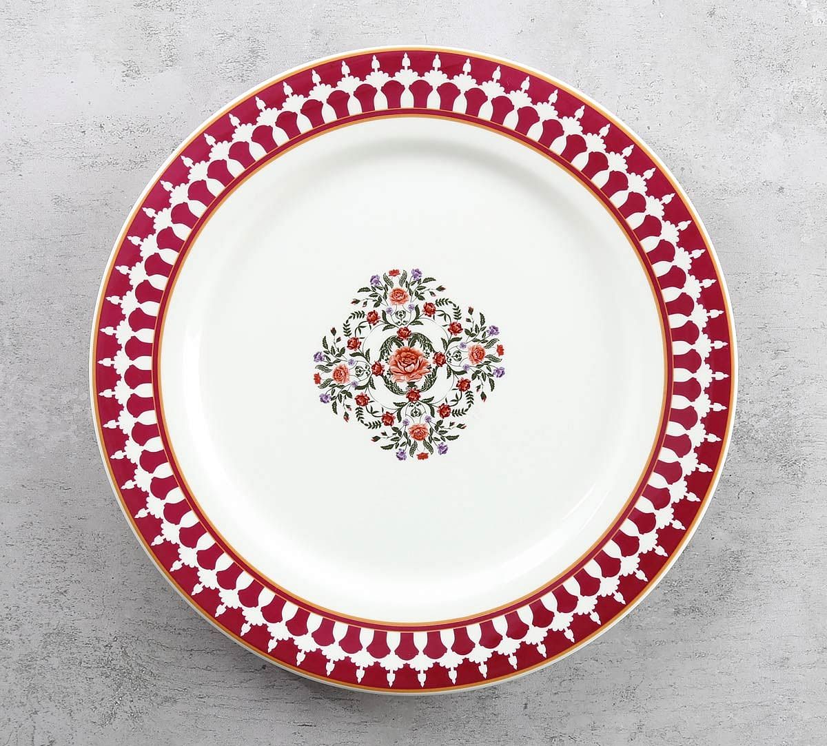 India Circus Floral Fountain Dinner Plate