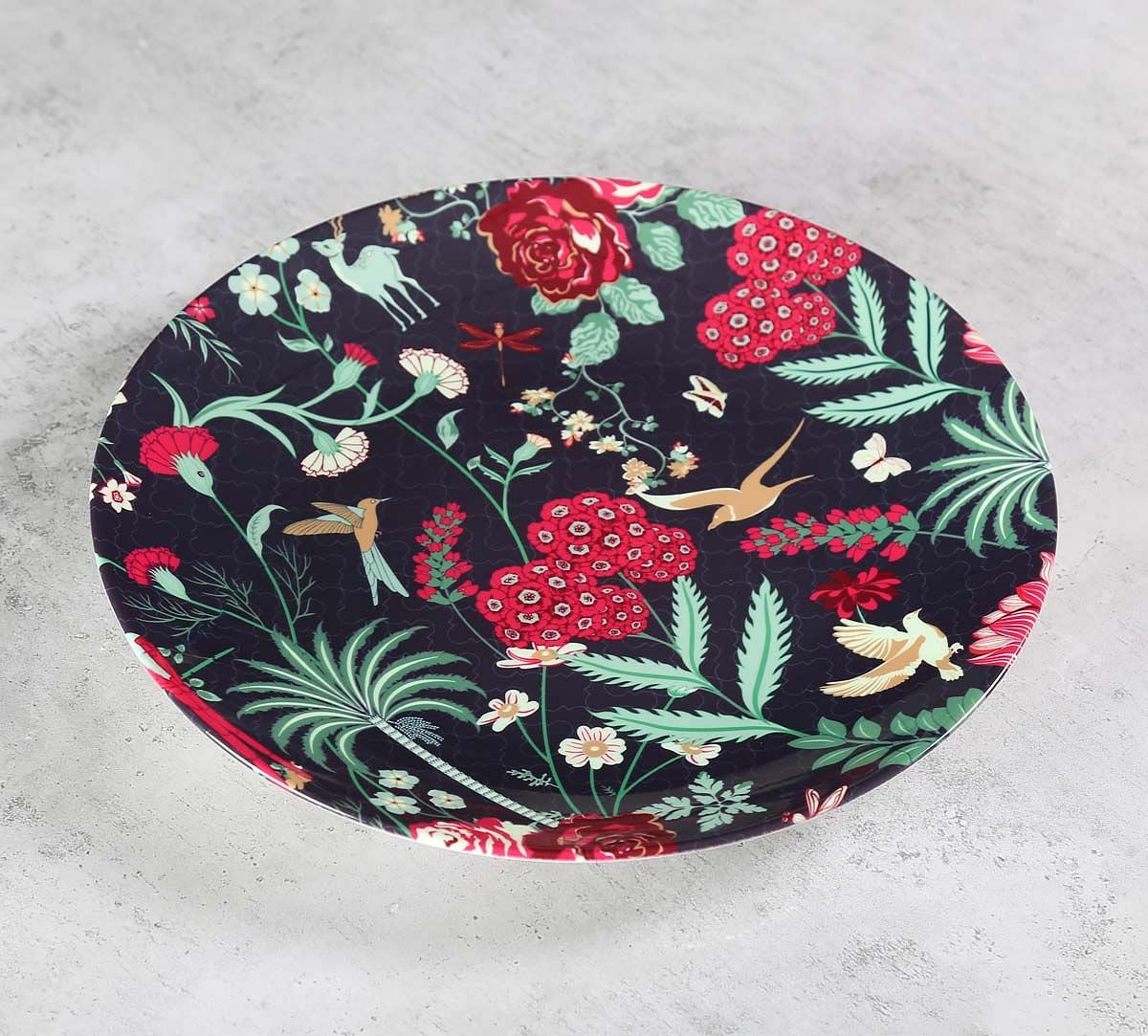 India Circus Floral Galore Decor Plate