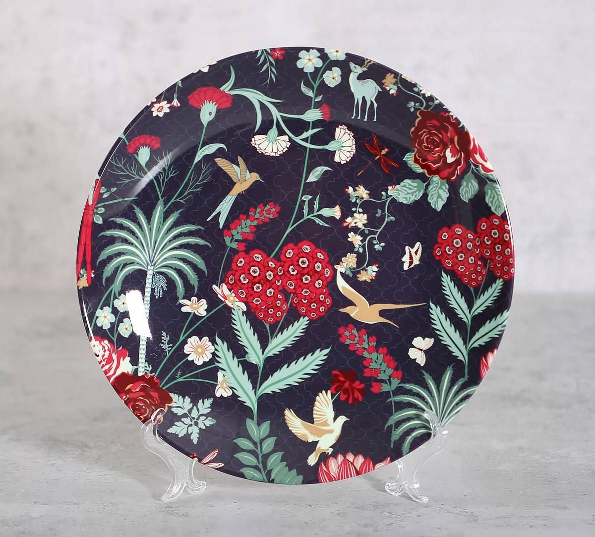 India Circus Floral Galore Decor Plate