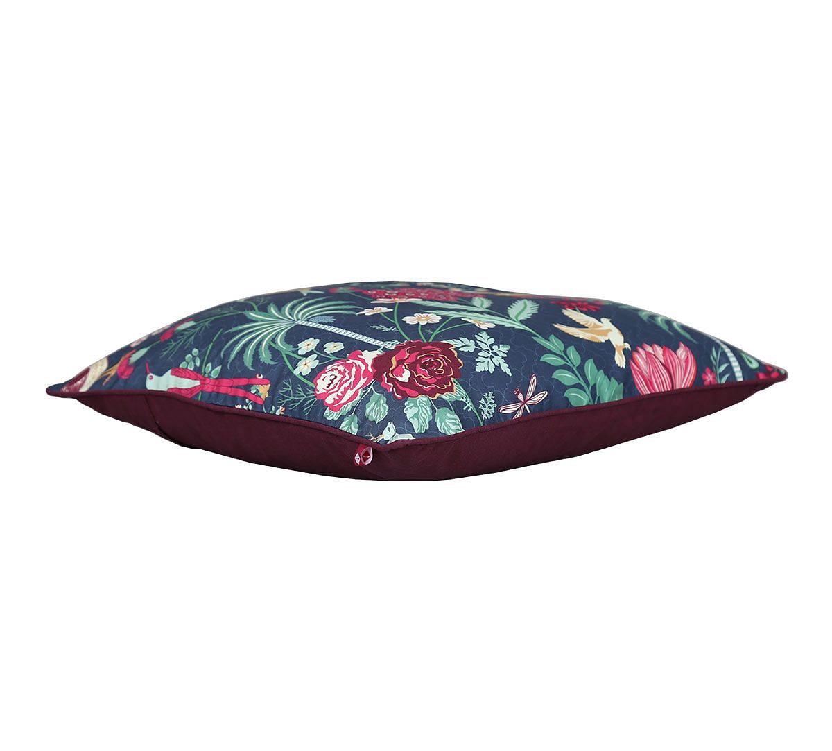 India Circus Floral Galore Polyester Cushion Cover