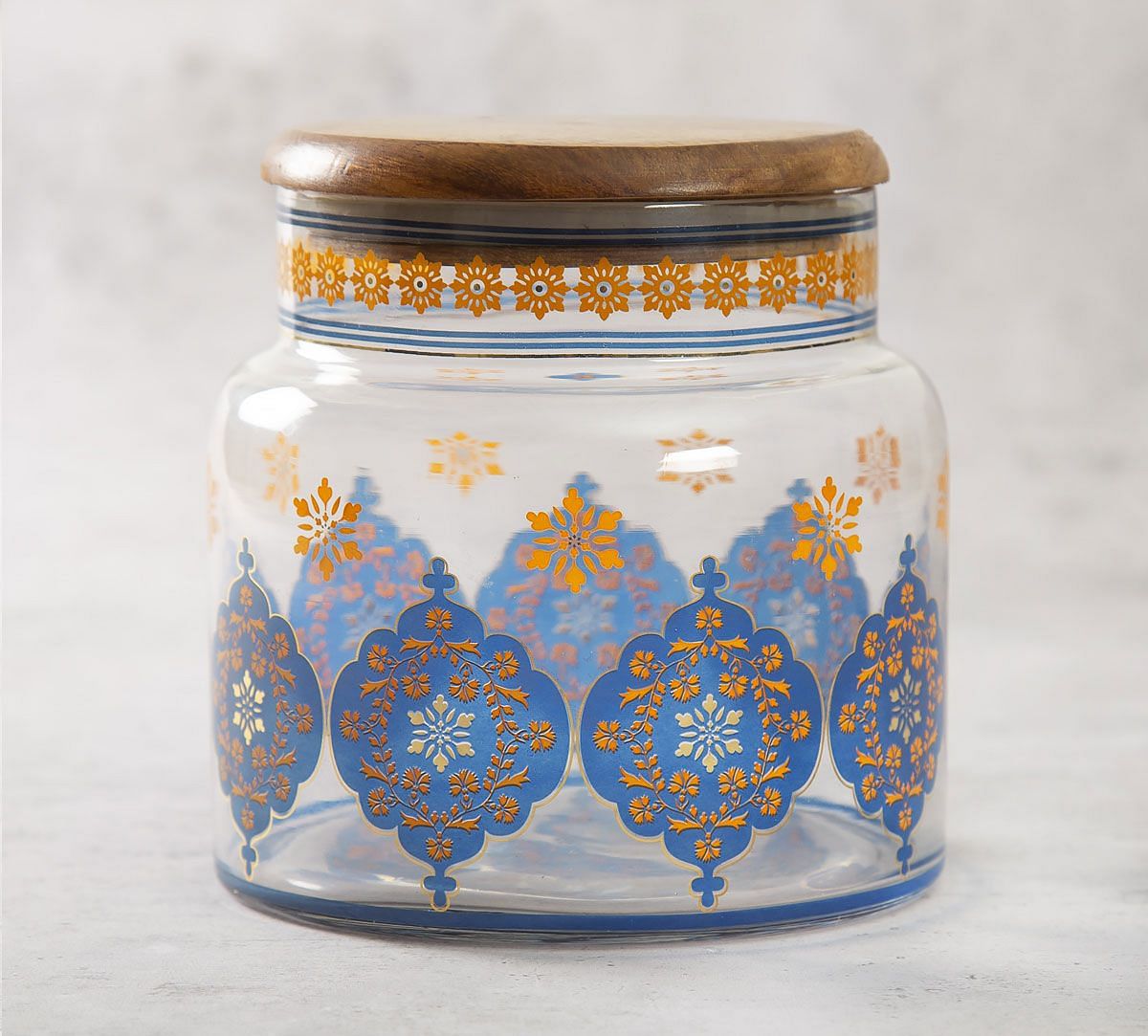 India Circus Floral Hypnosis Glass Jar