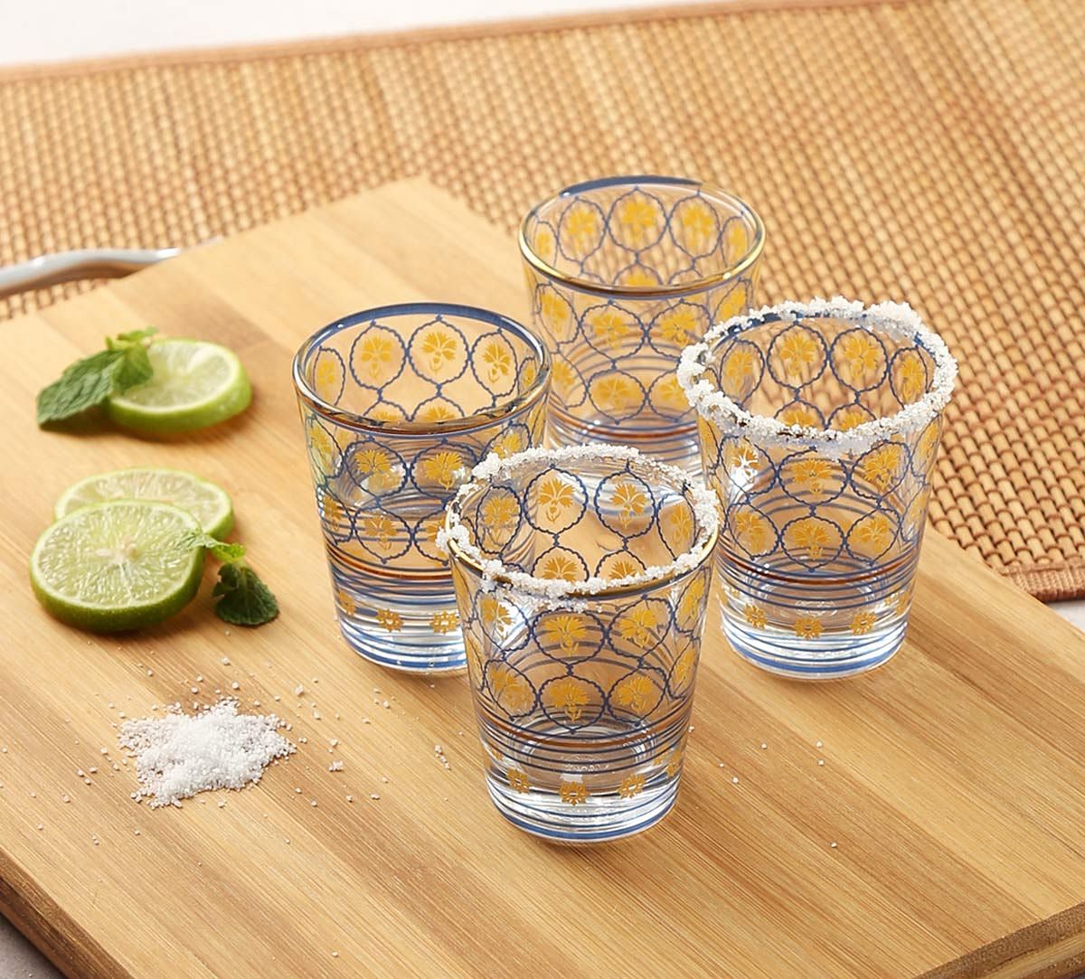 India Circus Floral Hypnosis Shot Glass (Set of 4)