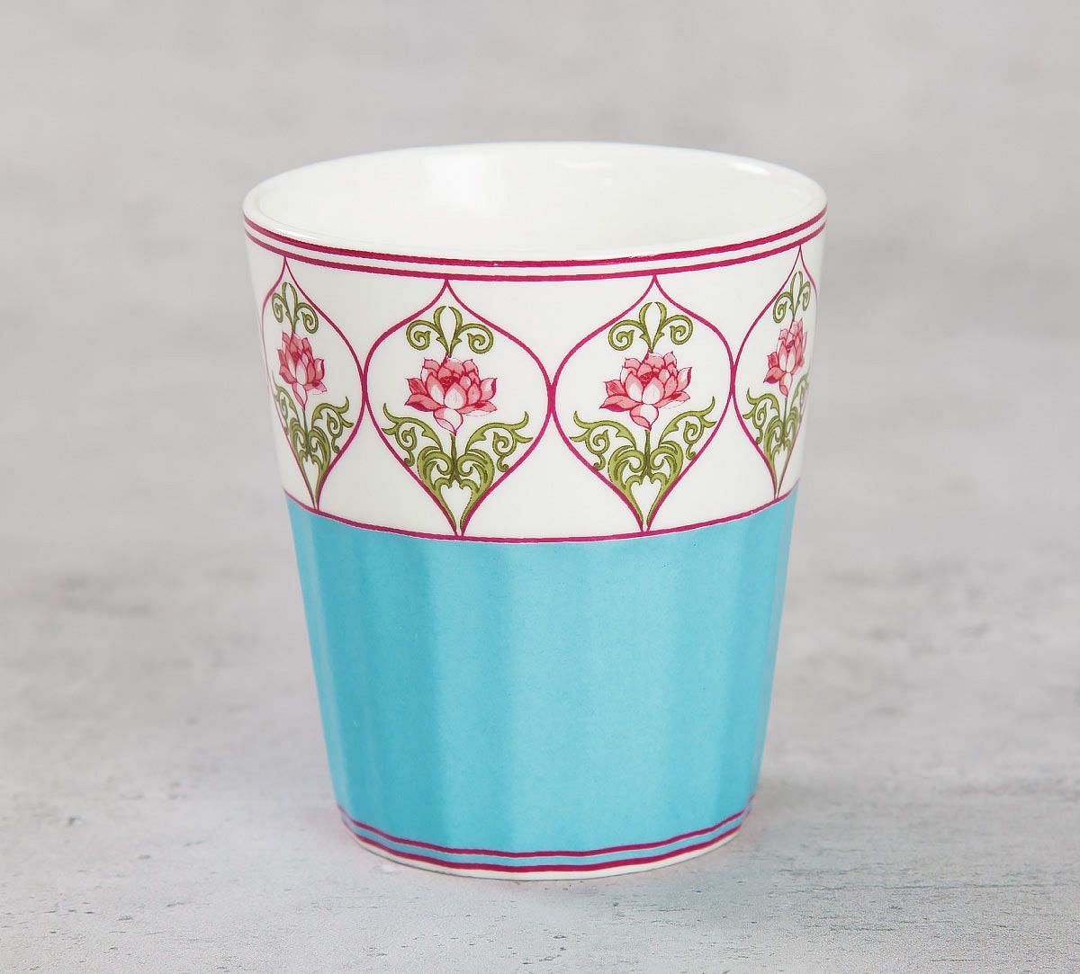 India Circus Floral Illusion Chai Glass (Set of 6)