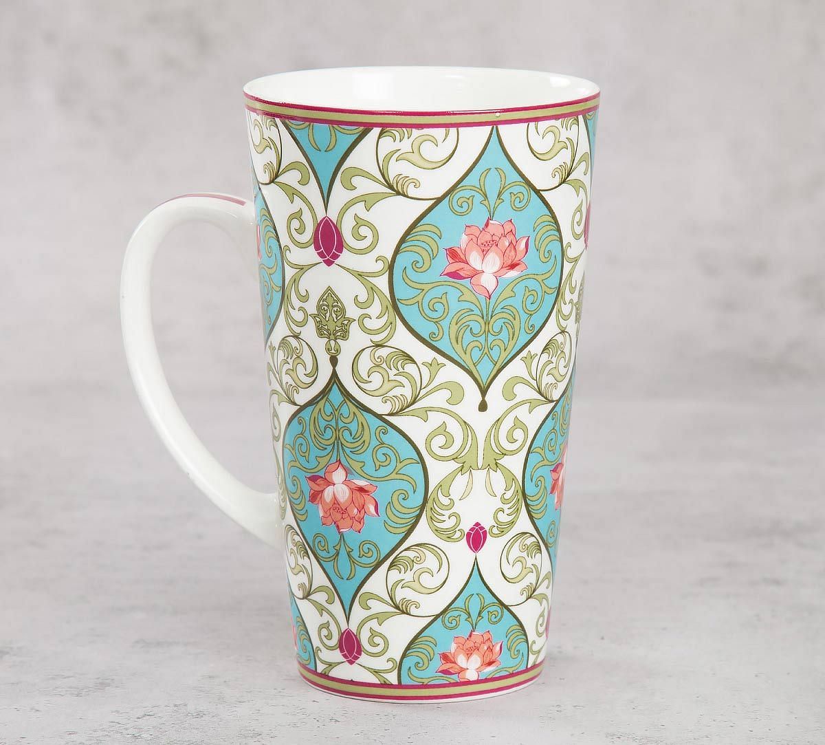 India Circus Floral Illusion Conical Mug (Set of 2)