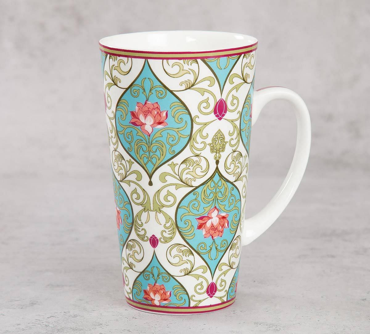 India Circus Floral Illusion Conical Mug (Set of 2)