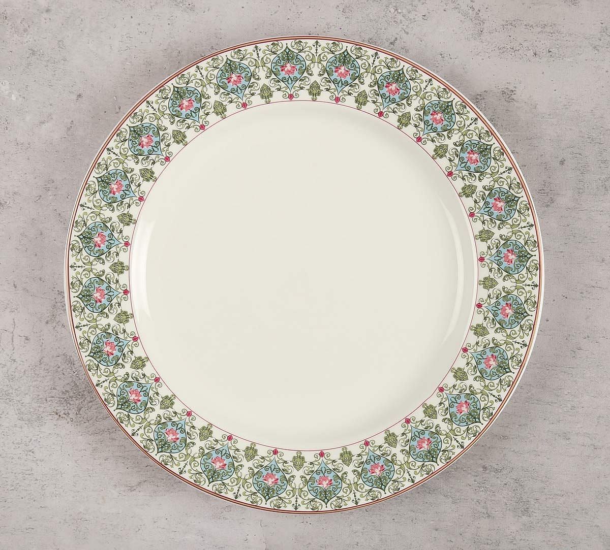 India Circus Floral Illusion Dinner Plate