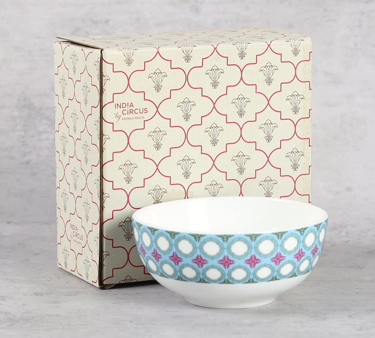 India Circus Floral Illusion Katori Bowl