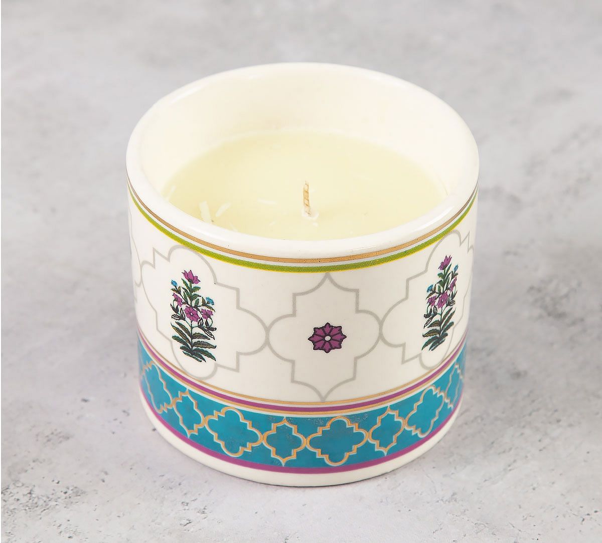 India Circus Floral Lattice Candle Votive