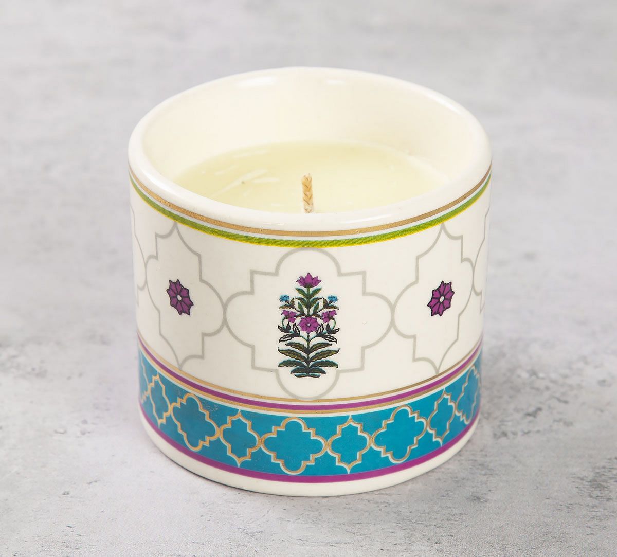 India Circus Floral Lattice Candle Votive