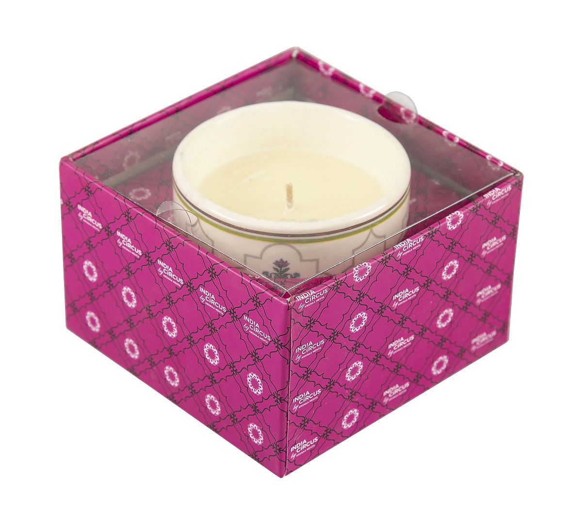India Circus Floral Lattice Candle Votive