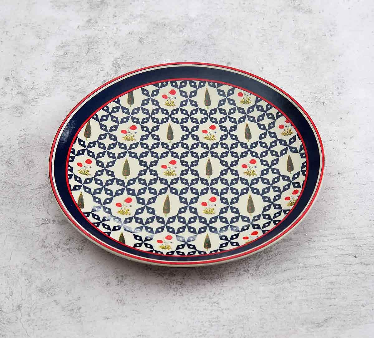 India Circus Flowers and Ferns Quarter Plate