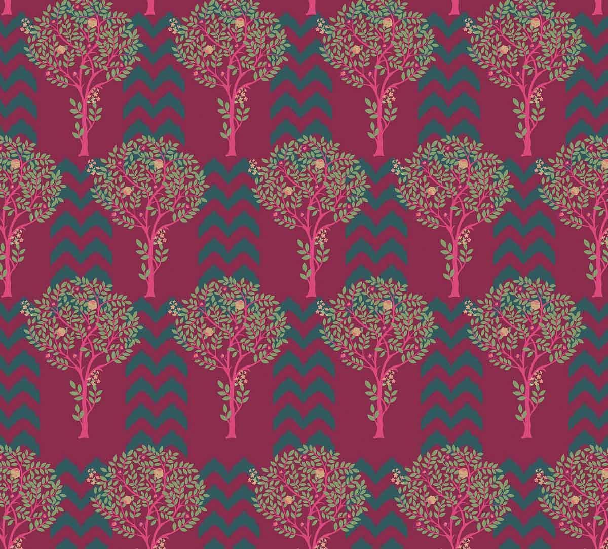 India Circus Flutter Tree Gift Wrapping Paper