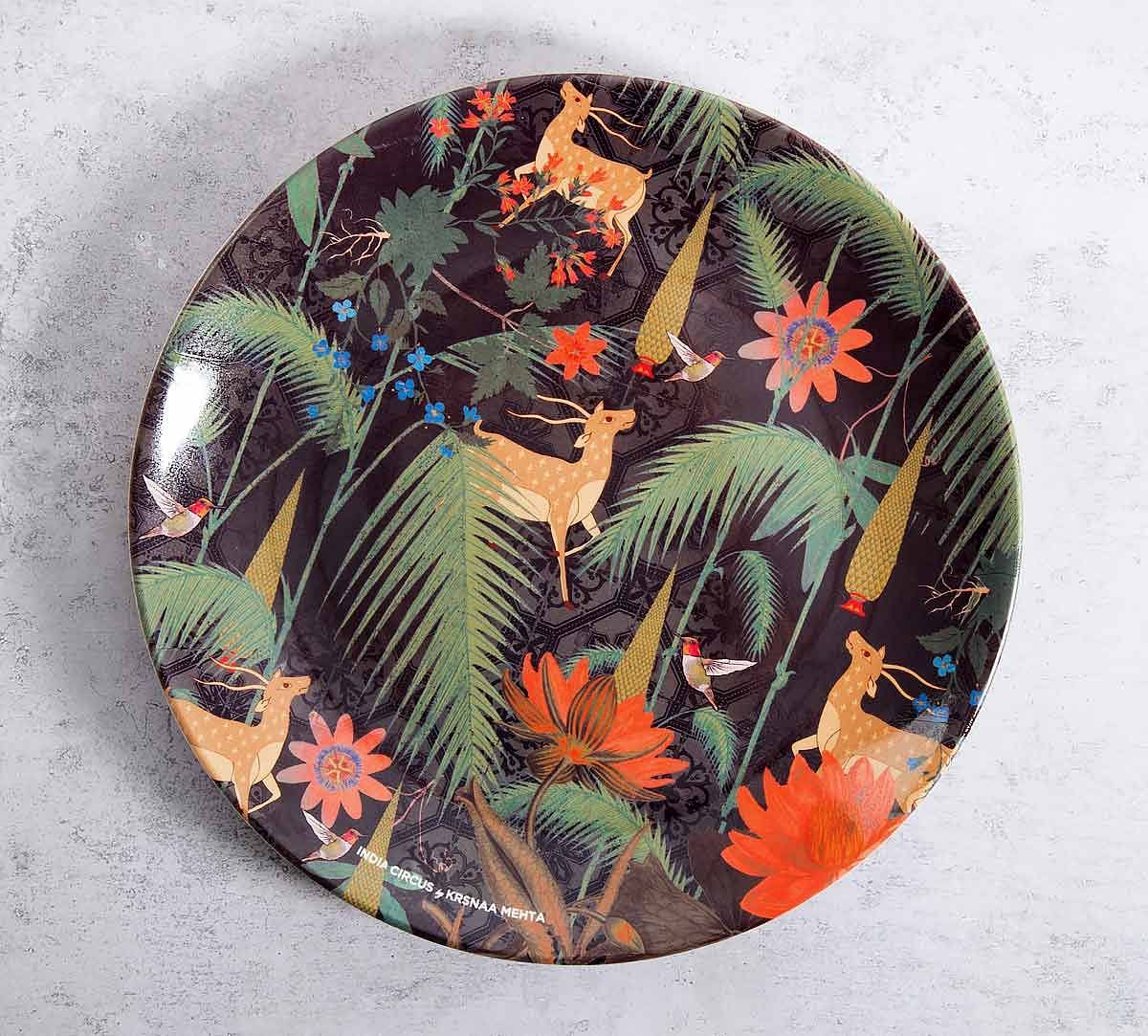 India Circus Forest Fetish 10 inch Decorative and Snacks Platter