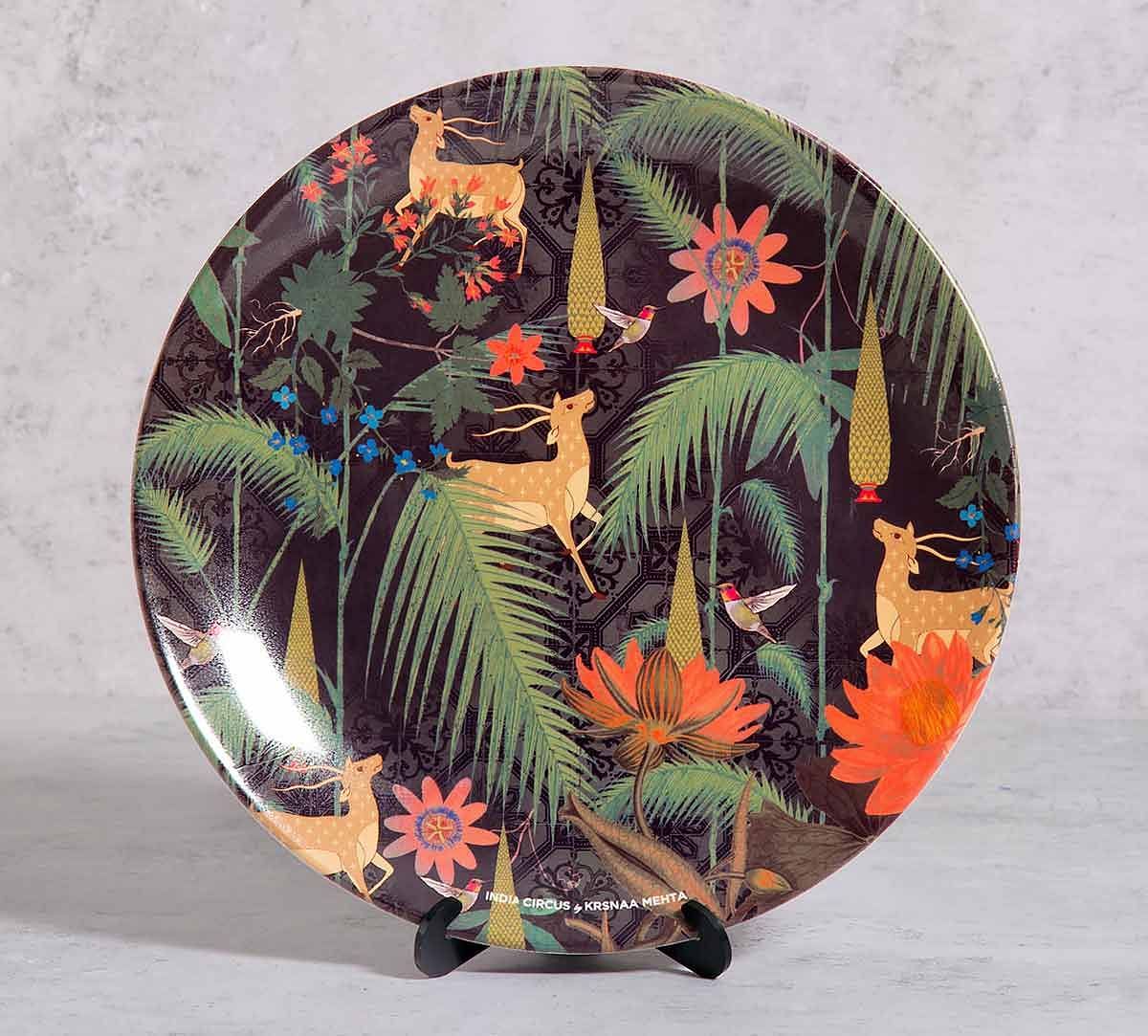 India Circus Forest Fetish 10 inch Decorative and Snacks Platter