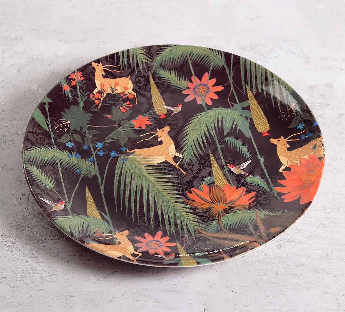 India Circus Forest Fetish 10 inch Decorative and Snacks Platter