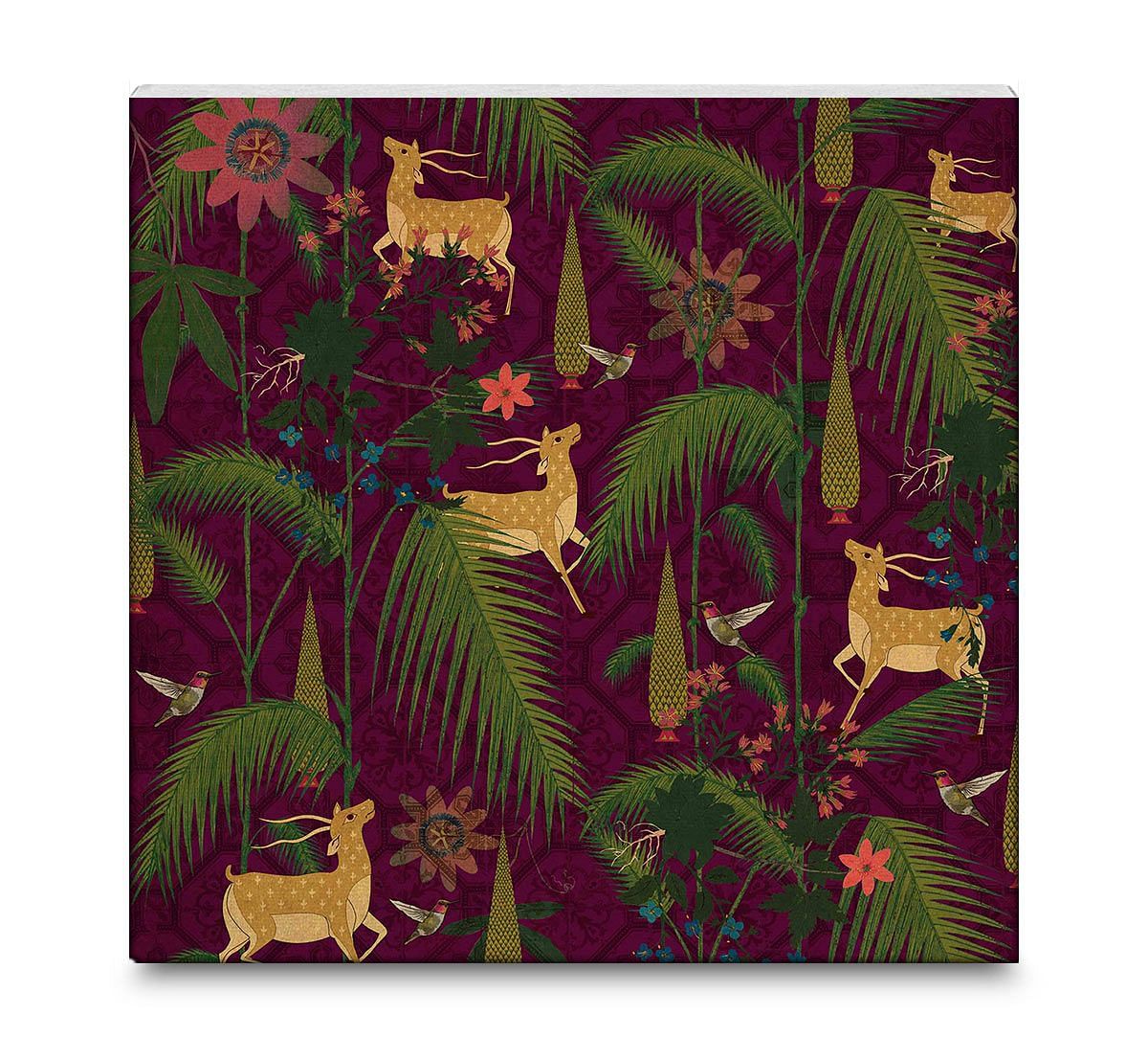 India Circus Forest Fetish 16x16 and 24x24 Canvas Wall Art