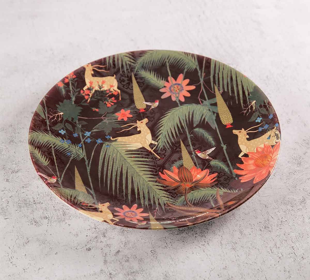 India Circus Forest Fetish 8 inch Decorative and Snacks Platter