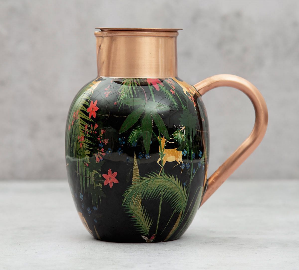 India Circus Forest Fetish Copper Jug Set