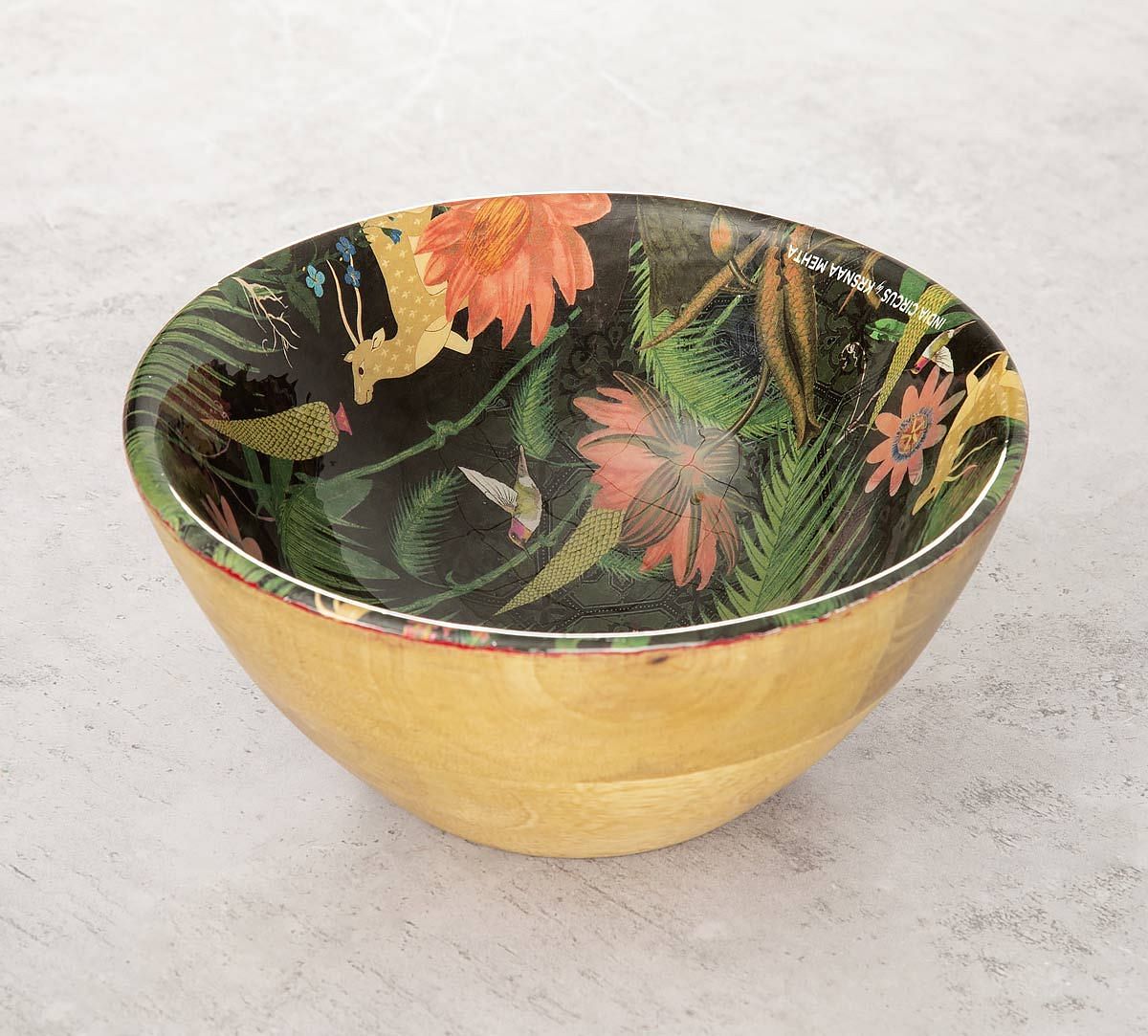 India Circus Forest Fetish Wooden Bowl