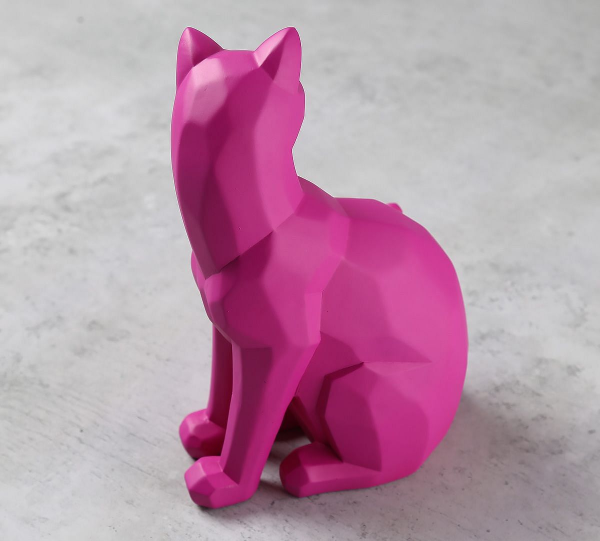 India Circus Fuchsia Cat Figurine