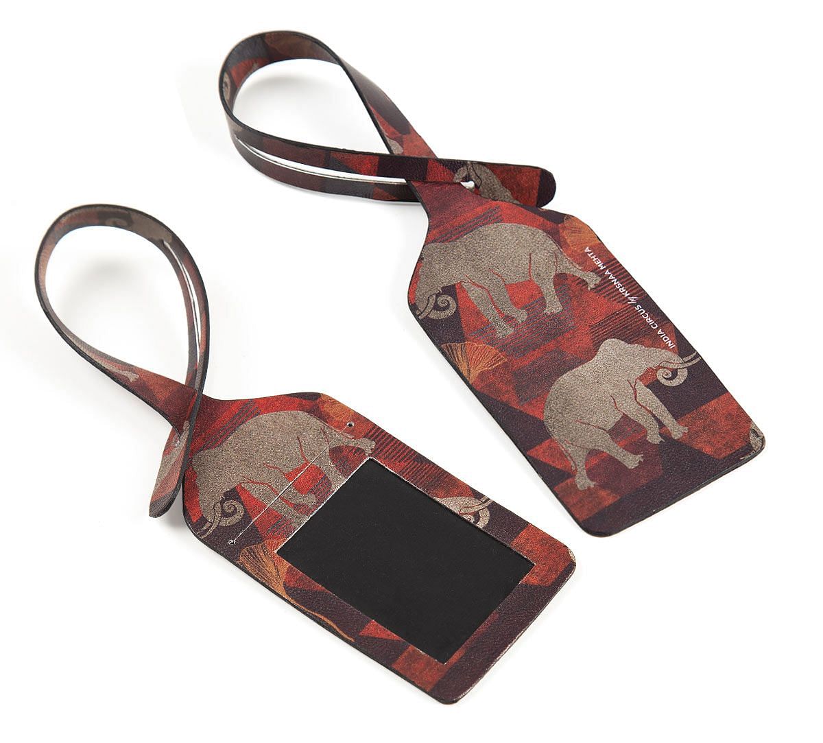 India Circus Gallant Tusker Travel Tag Set of 2