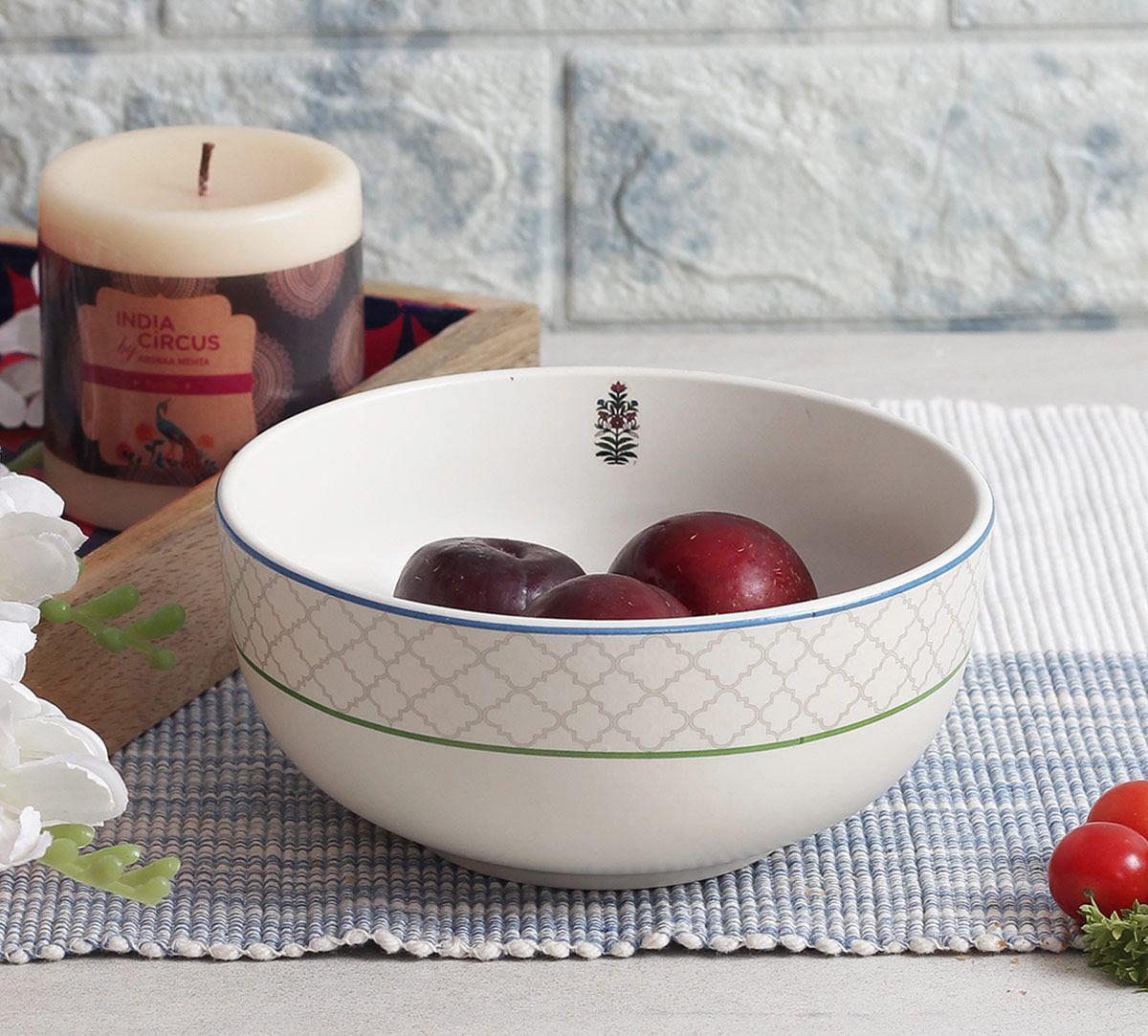 India Circus Garden of Eva Serving Bowl