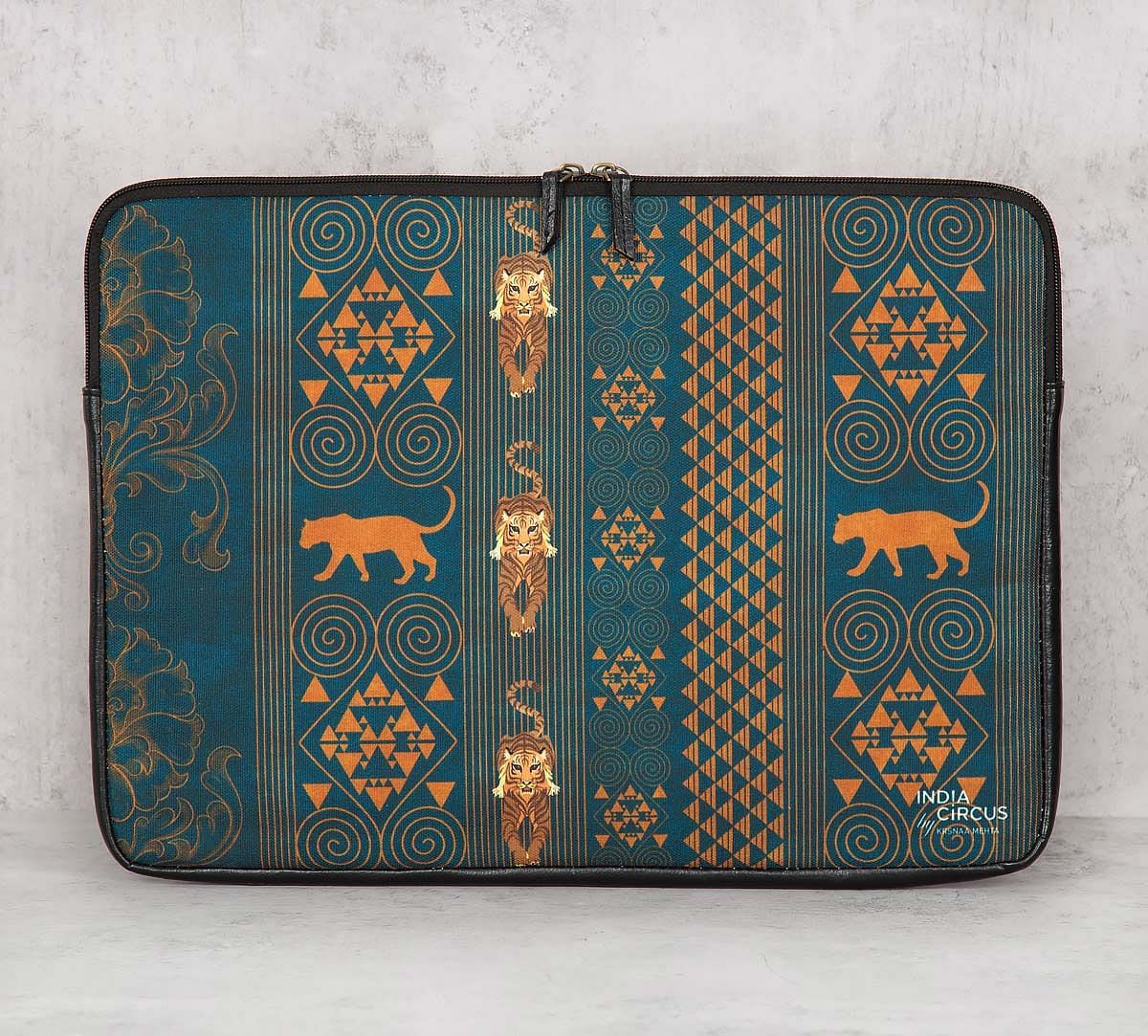 India Circus Geometrical Empress Blue Laptop Sleeve