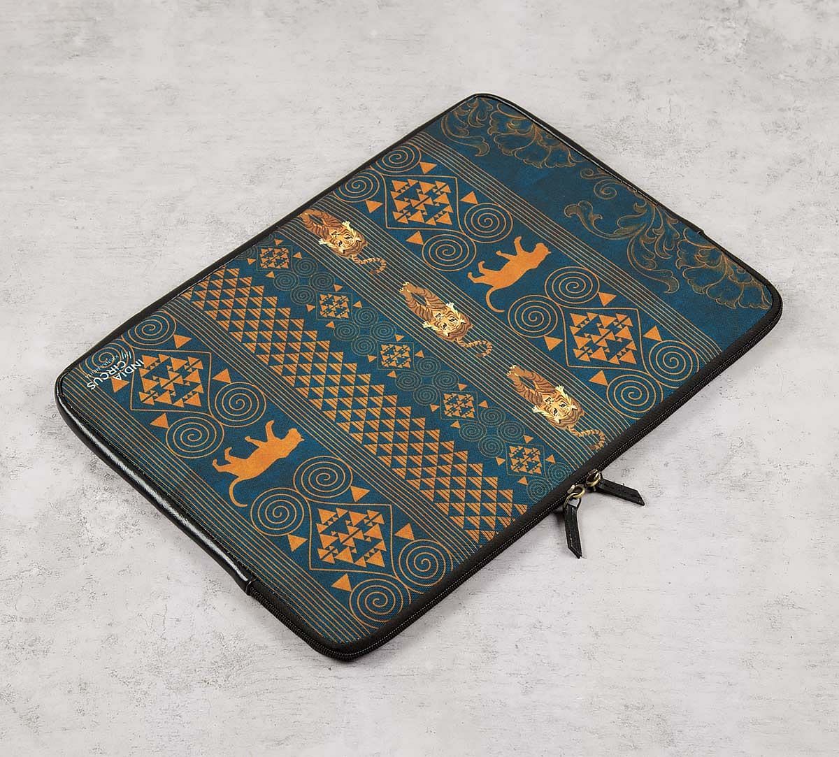 India Circus Geometrical Empress Blue Laptop Sleeve