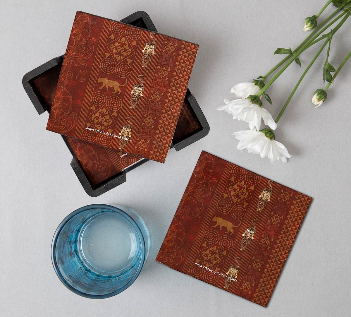 India Circus Geometrical Empress Table Coaster