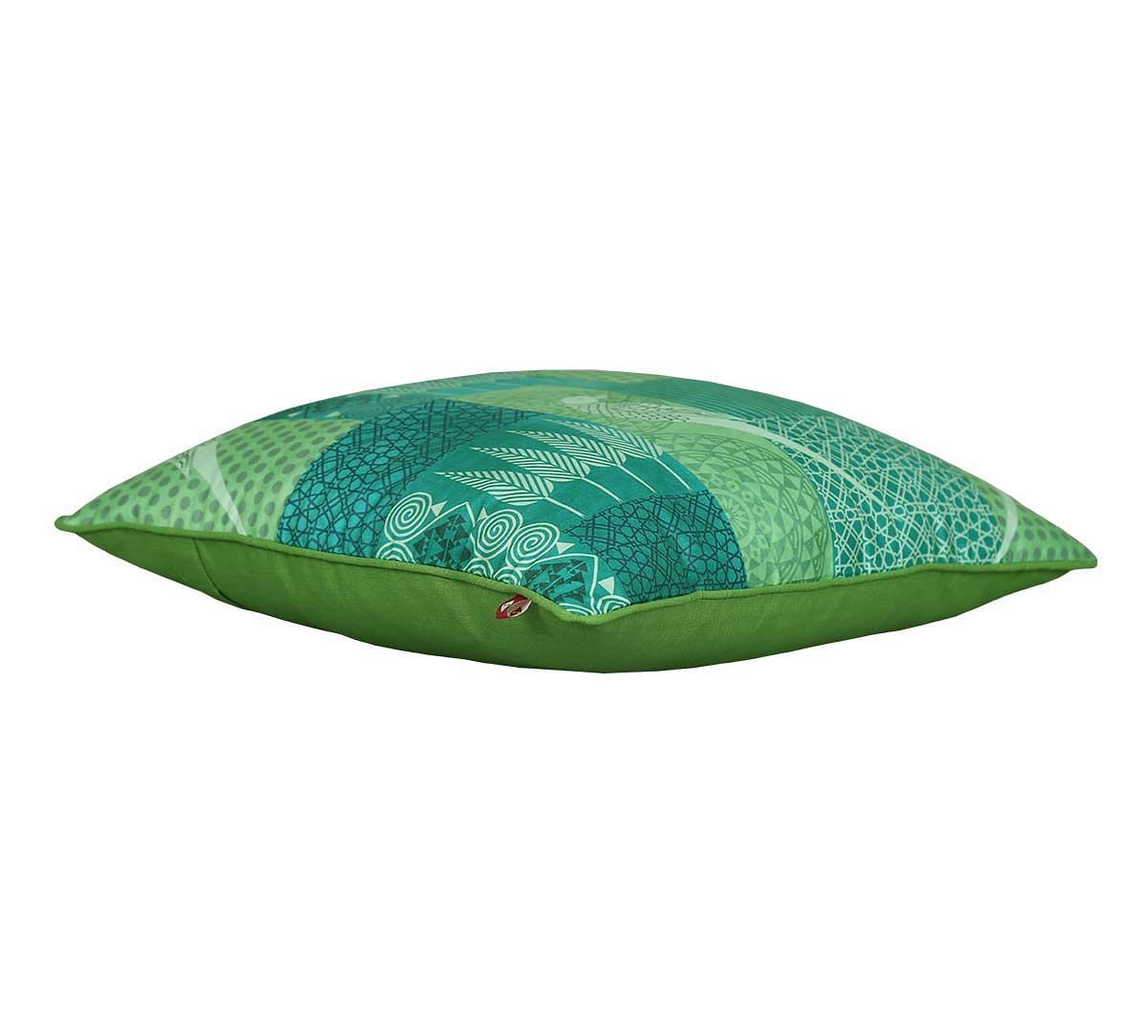 India Circus Geometrical Parrots Polyester Cushion Cover