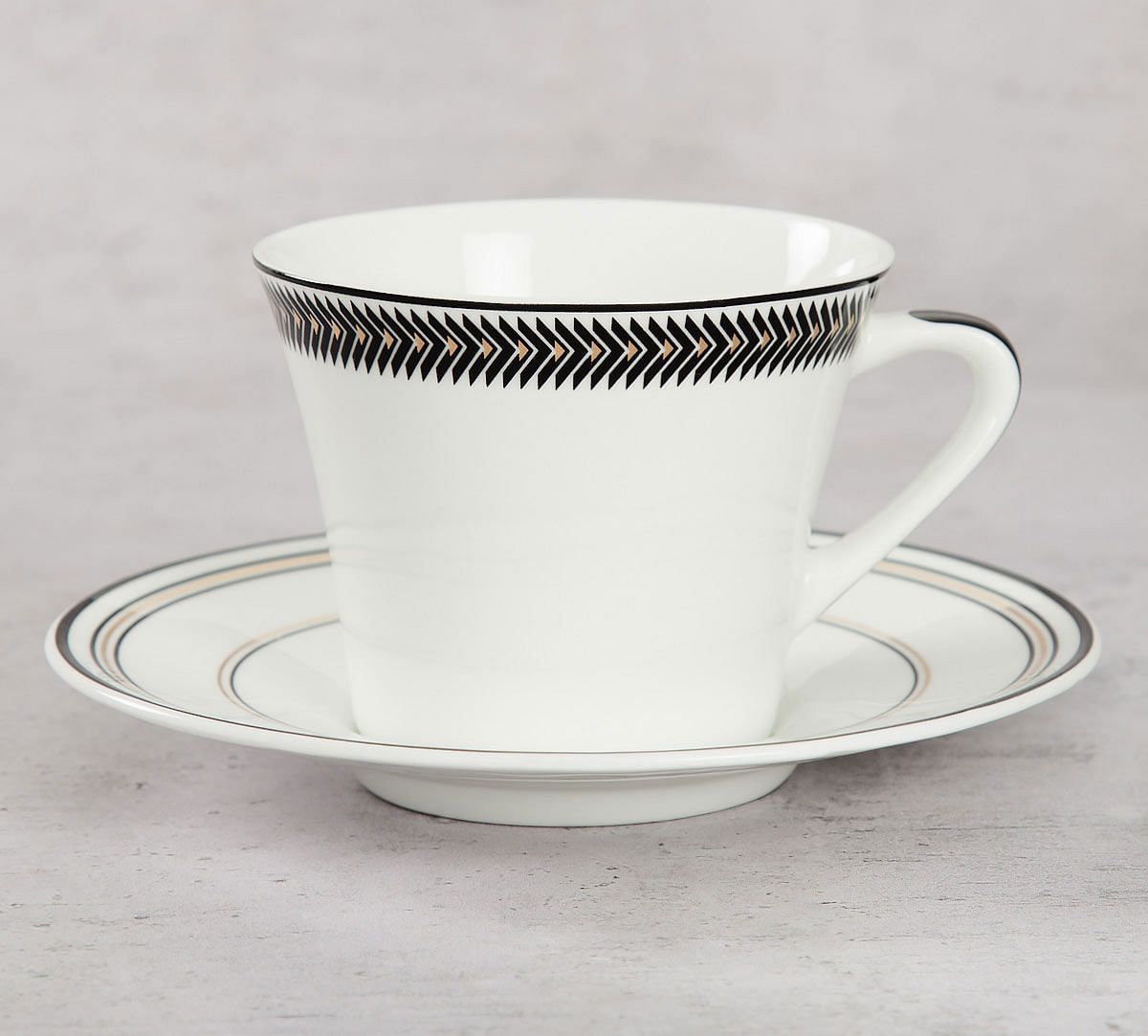 India Circus Geometrical Tara Cup & Saucer