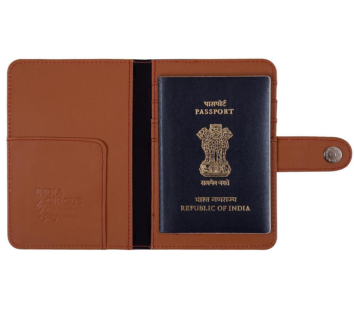 India Circus Grey Bird Land Passport Cover