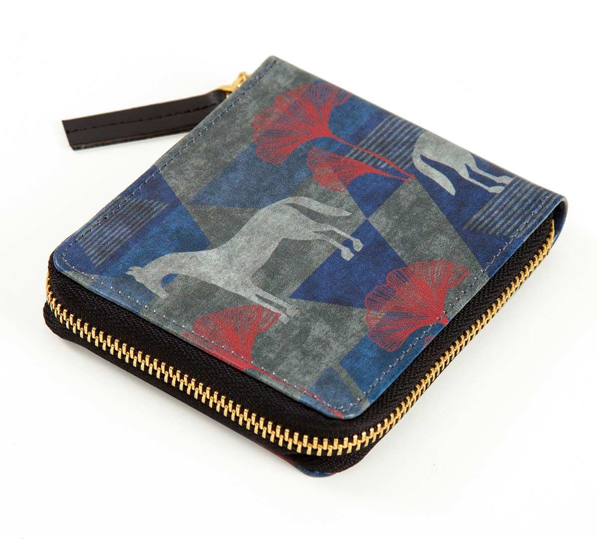 India Circus Grey Gallant Gypsy Zipper Wallet