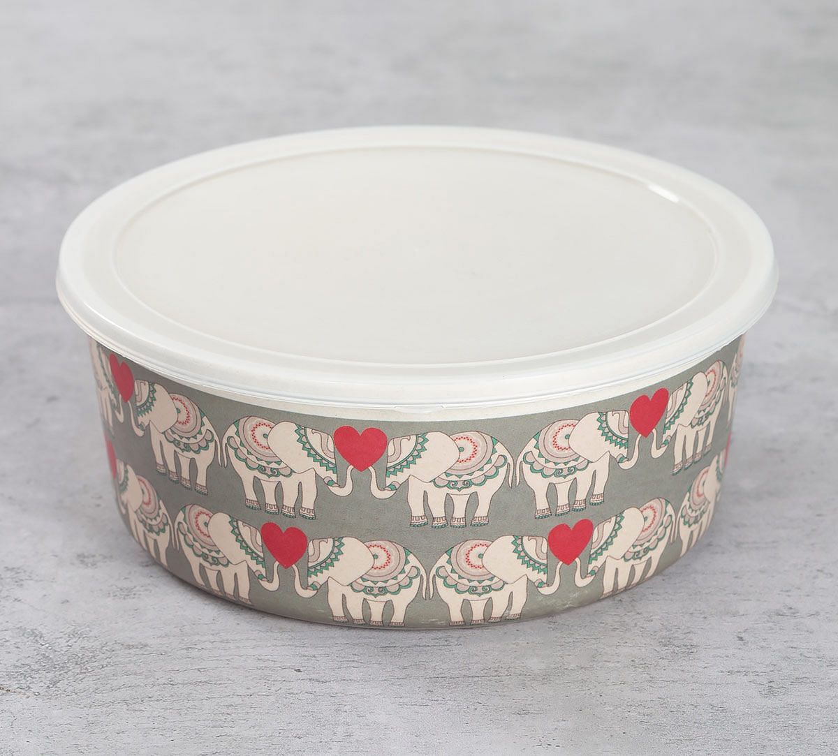 India Circus Heart Tusker Bamboo Container Set