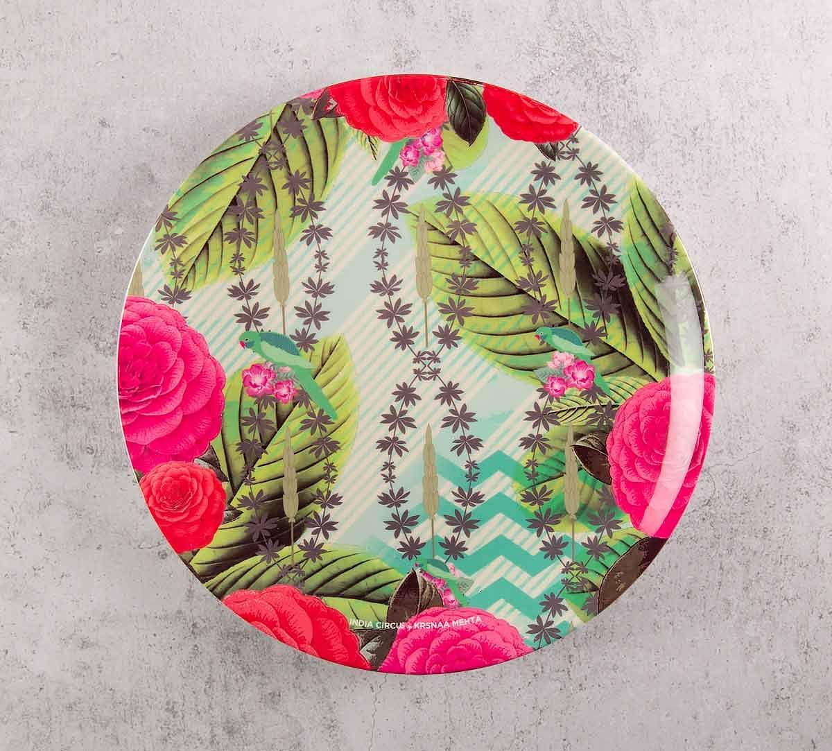 India Circus Herbs of Captivation 8 inch Decorative and Snacks Platter