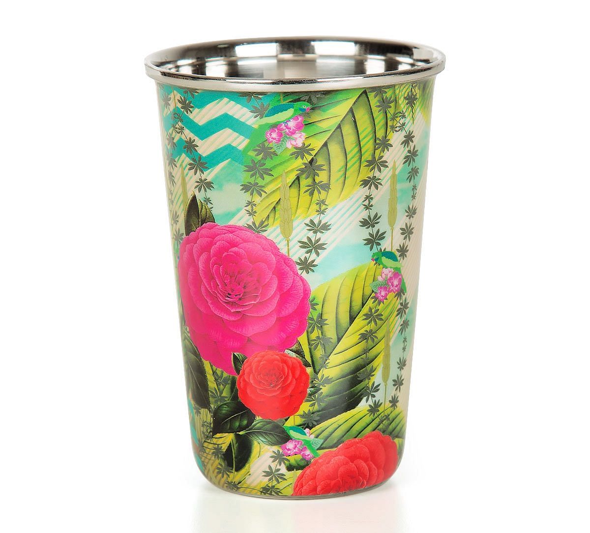 India Circus Herbs of Captivation Steel Tumbler Set of 2